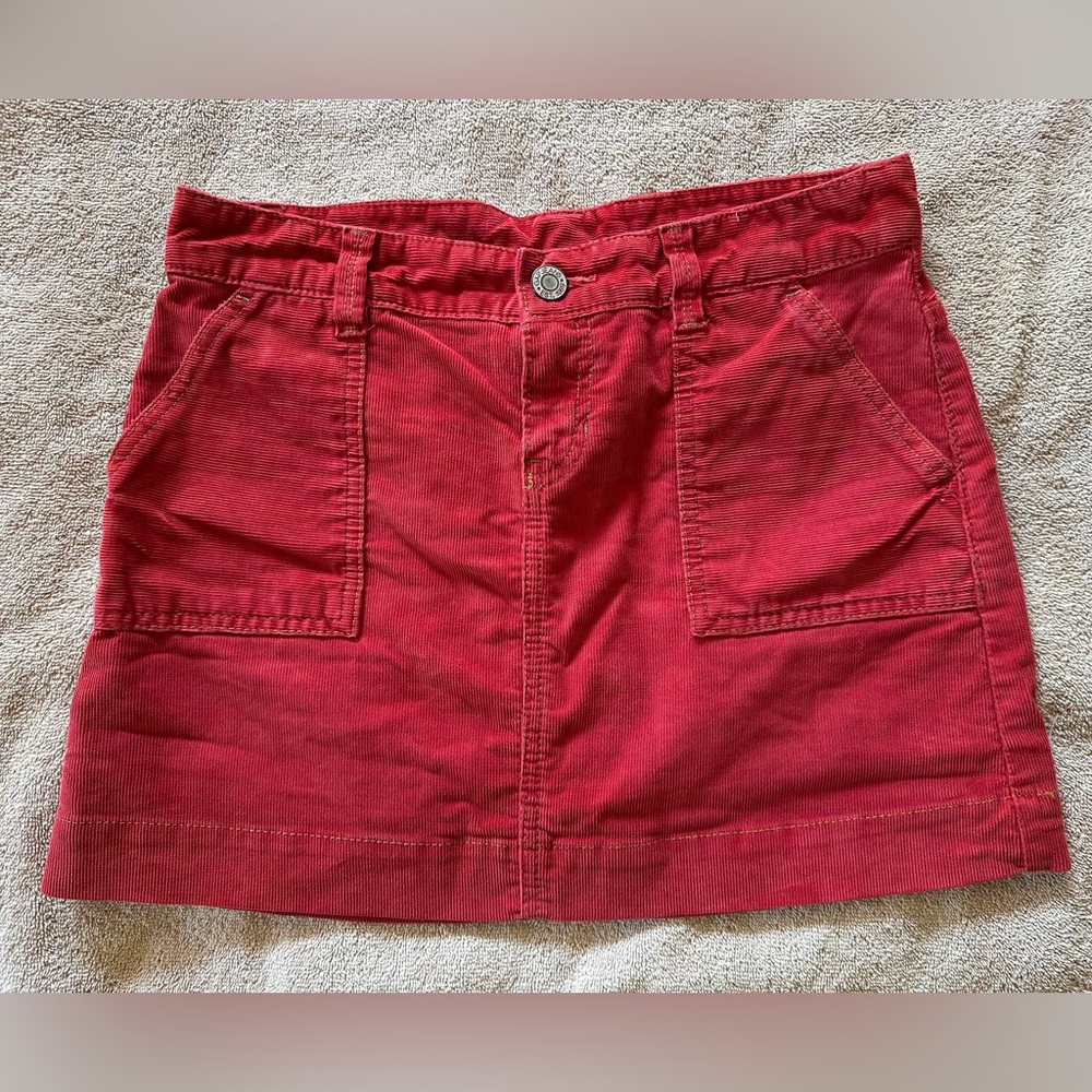 GAP 1969 Sandwashed Corduroy Mini Skirt